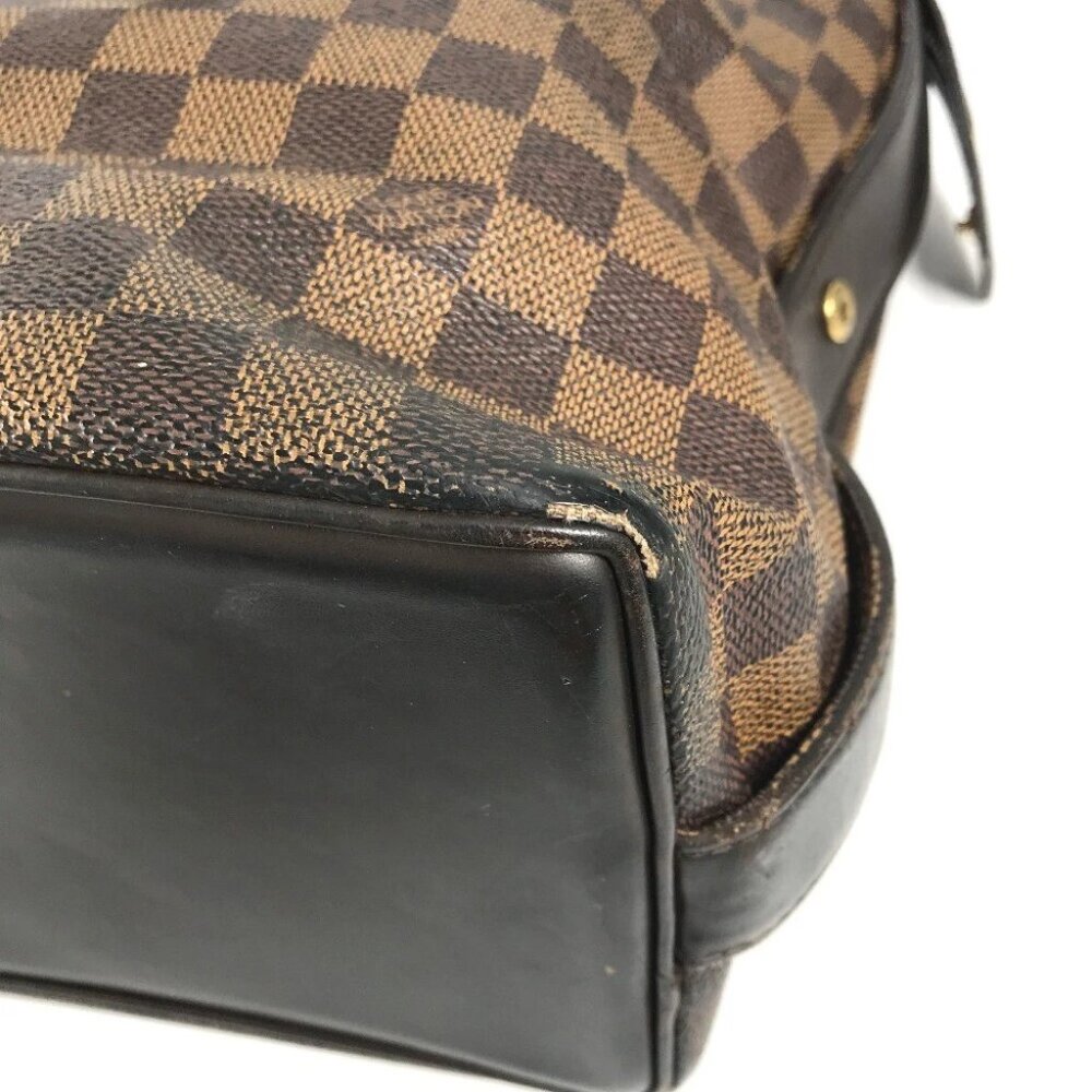 LOUIS VUITTON Damier Chelsea Tote Bag Shoulder Bag Canvas Ebene Brown - Picture 9 of 16